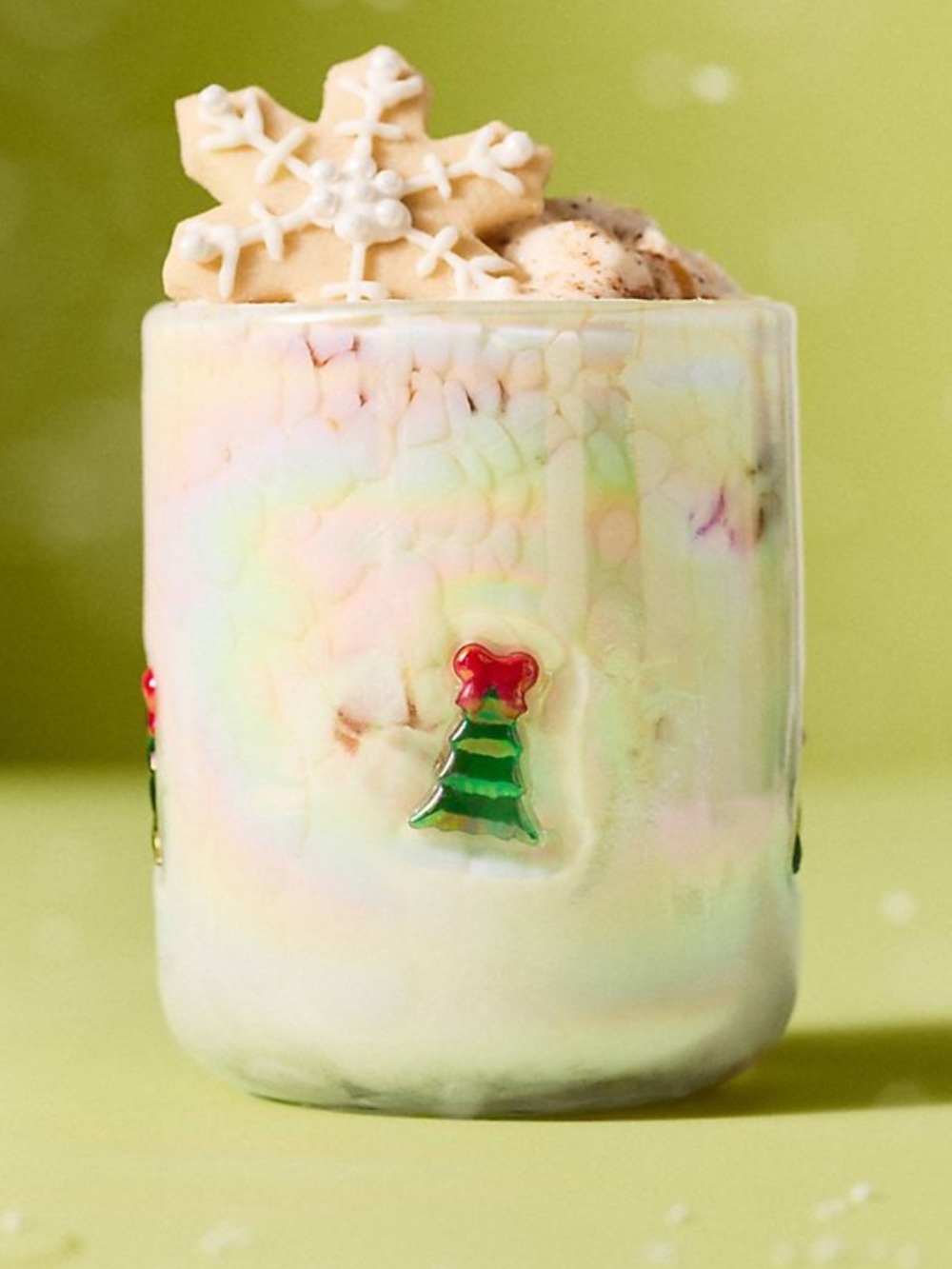 Anthropologie Christmas Tree Icon Juice Glass